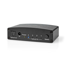 Adioumschaltbox Digital 4x Toslink inkl. Netzteil