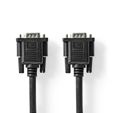 VGA Kabel 15p.St-Bu. 20m mit Entstör-Ferrit schwarz