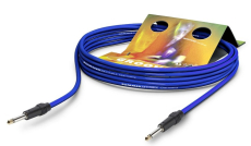 Instrumentenkabel 6m blau Klinke Klinke 6,3mm 2pollg