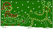 MK116 Reitender Weihnachtsmann 126 Led's