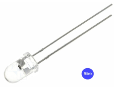 Led 5mm blau blinkend 30 4,5V 20mA 1560...3000mcd