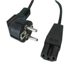 Warmgerätekabel 1,8m 3x0,75mm² Schukostecker auf Gerätebuchse