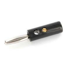 Bananenstecker 4mm schwarz schraubbar
