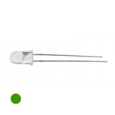 LED 5mm grün 45000mcd 2,9V 30mA klar superhell