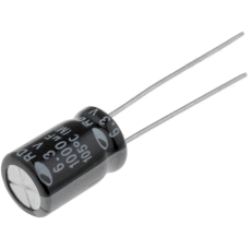 1000uF/6,3V radial 12x8,5 ELKO 105°