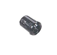 LED Fassung 8mm PVC schwarz