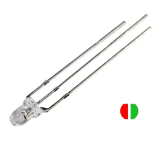 LED 3mm rot/grün 3pol. gem. DUO Kathode (-)