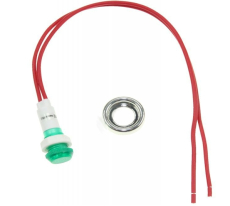 Signallampe 230V grün 10mm mit Kabel 20cm