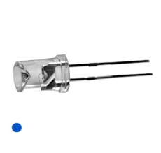 Led 5mm blau 120mcd 100° rundstrahlend 3,2V