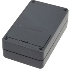 Gehäuse G02B 123x72x39mm schwarz mit Batteriefach
