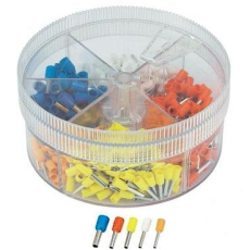 Aderendhülsensortiment isoliert 0,5 - 2,5mm²