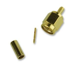 SMA Stecker RG174 crimpbar Stiftkontakt