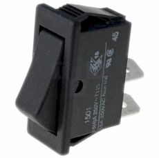 Wipptaster 1pol.EIN AUS 250V/6A 30x11mm schwarz