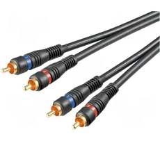 Cinchkabel 2x Cinchstecker - 2x Cinchstecker 1,5m high end