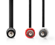 Cinchkabel 2x Cinchstecker ->1x Klinkenstecker 3,5mm 2m