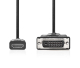 HDMI auf DVI Kabel 2m Stecker - Stecker 24+1