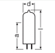 GY6,35 24V 150W 2000h Halogenlampe OSRAM