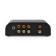 Audioumschaltbox Audio 3x Cynch + 1x Klinke 3,5mm