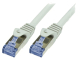 Patchkabel 10m CAT6a S/FTP geschirmt grau