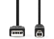 USB2.0-A - Stecker -> USB2.0-B - Stecker 5m Kabel