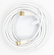 Sat Anschlußkabel 2xF-Stecker 10m weiß