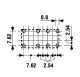 Relais 6VDC 2xUm 2A 250V Finder 180 Ohm 2 polig
