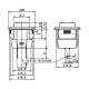 Drucktaster rot 125VAC/3A rund Snap IN DM18mm