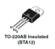 BTA12/700SW 700V 12A 10mA TRIAC logic level isoliert