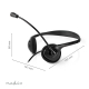 Headset mit USB-Anschluss USB-C/USB-A