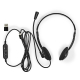 Headset mit USB-Anschluss USB-C/USB-A