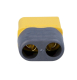XT60H Stecker 2pol. 30A 500VDC gelb vergoldet