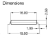 Reedkontakt 1xEIN 10W 200V 1,5A Isoliert SMT MK15-B-2 MEDER