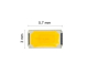 Led SMD warmweiß 55lm 150mA 3,2V Chip 5,7x3mm
