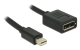 Mini-Displayport Stecker auf Displayport Kupplung 21cm Adapter