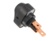 Wippschalter 1polig 24V/30A oval schwarz Led 12V rot