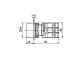 Druckschalter 22mm rot NC+NO 3A/230VAC IP65 beleuchtet
