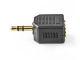 Adapter 3,5mm Stecker auf 2x3,5 Klinkenkupplung