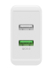 Steckernetzgerät 5V 9V 12V 1,5A-3A 28W USB-QC3.0 USB-PD weiss
