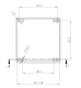 Gehäuse PP115N 71x71x27mm ABS schwarz