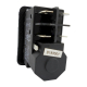Sicherheitsschalter 230V 10A 30x49,5mm Unterspannungsauslösung und Hilfskontakt IP55