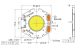 LED COB 8,9W 300mA 2700K 1215lm 25.3V DC