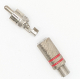 CINCH STECKER rot Metall mit Knickschutz