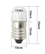 E10 12V 0,5W Rörenform LED 65 lm Warmweiß
