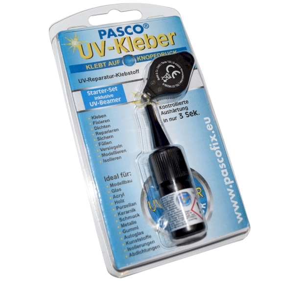 UV-Klebstoff 3g PASCO mit UV-LED Beamer