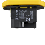 Sicherheitsschalter 230V 15A mit Hilfskontakt 74x35mm IP55
