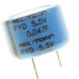 0,047F 5,5V Goldcap DM 11,5mm Höhe 8,5mm RM 5mm