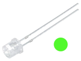 Led 5mm grün 2000mcd rundstrahlend 3V 20mA