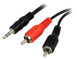 Cinchkabel 2xCinchstecker -> 1xKlinkenstecker 3,5mm 1,2m