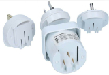Reisestecker Weltadapter Set 4-teilig Groß Britannien, USA, Australien, China