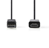 Displayportkabel zu HDMI 2m Stecker-Stecker